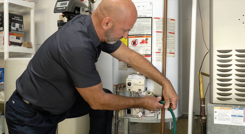 repairing water heater